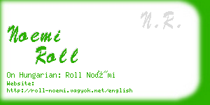 noemi roll business card